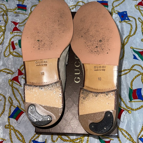 Suede desert tan Gucci loafers - Picture 10 of 16